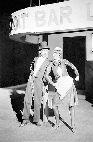 Claire Eckstein und Edgar von Pelchrzim in ‚Le Boeuf sur le toit‘ (Darius Milhaud), Landestheater Darmstadt 1928