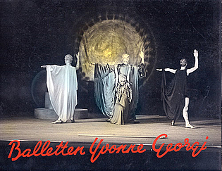 Balletten Yvonne Georgi in ihrer Choreographie ‚Prometheus‘, Holland ca. 1938