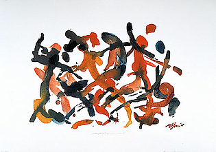 Wilhelm Gorré: Bewegungskomposition ‚Leben II‘, 1988