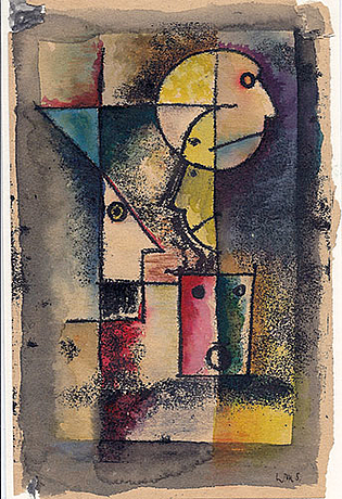 Studie von Wolfgang Martin Schede im Stil von Paul Klee (Dessau 1925?).