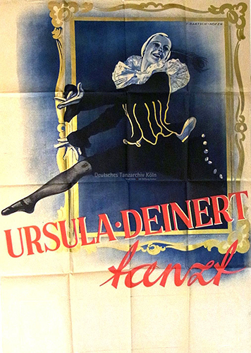 Ursula Deinert. Plakat von Fritz Bartsch-Hofer, ca. 1950.