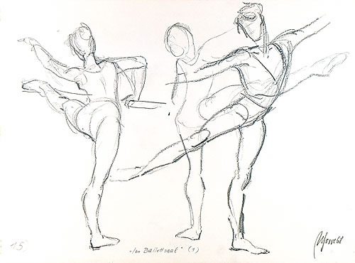  Wilhelm Gorré: ‚Im Balletsaal‘, 1968
