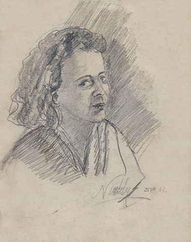 Niddy Impekoven, porträtiert 1932 von Franz Bergel (1900-1987).