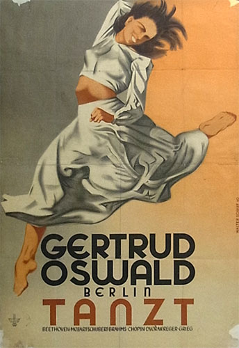 Gertrud Oswald tanzt; Beethoven, Mozart, Schubert, Brahms, Chopin, Dvorak, Reger, Grieg.