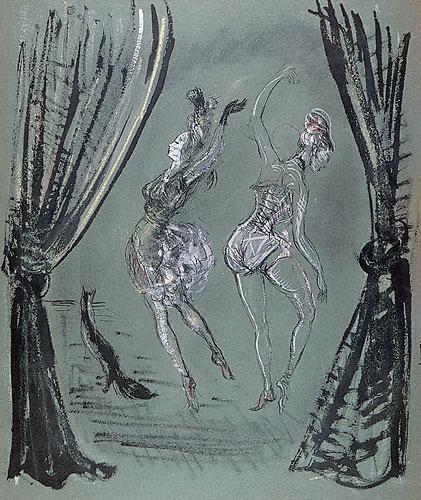 Anneliese Planken: Ballet spectral [gespenstisch], ca. 1960