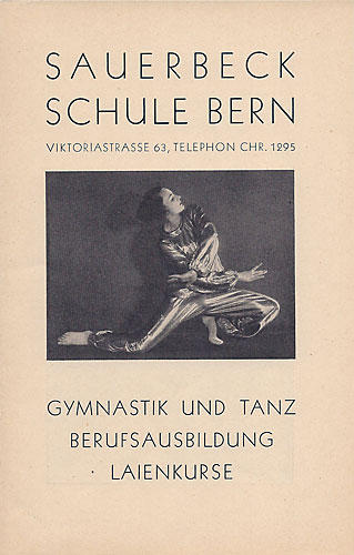 Werbeprospekt der Tanzschule von Emmy Sauerbeck, ca. 1929