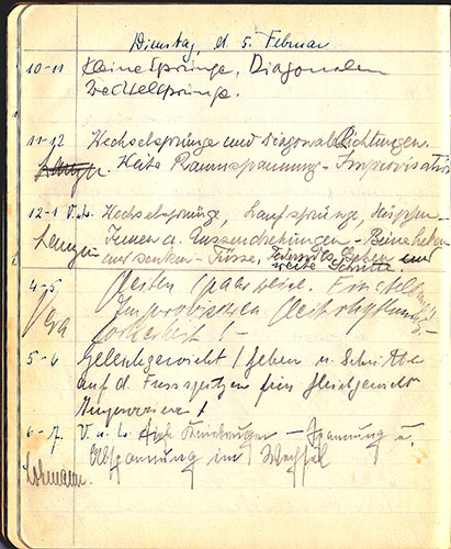 Dokumentationsheft des Unterrichts in der Trümpy-Schule, 15. Mai 1928 bis 28. Februar 1929. 